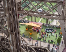 Eiffel Tower summer terrace on the first floor