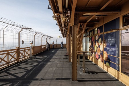 View of the second floor of the Eiffel Tower