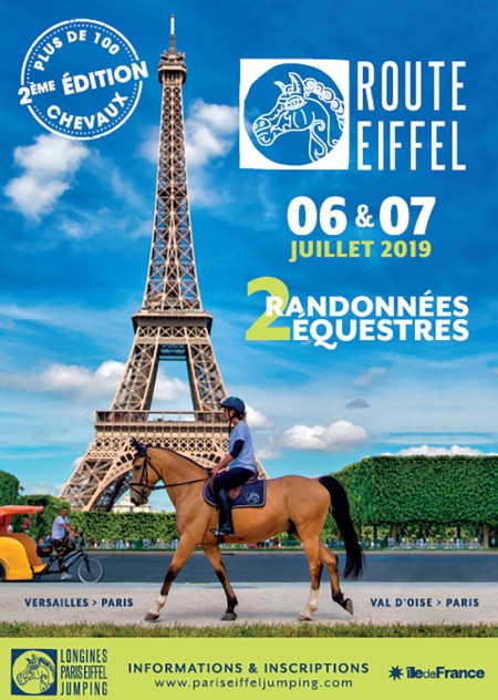 Eiffel Trail Horseback Riding Poster