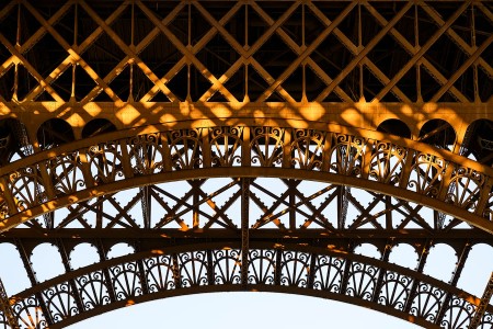 Eiffel Tower metallic lace