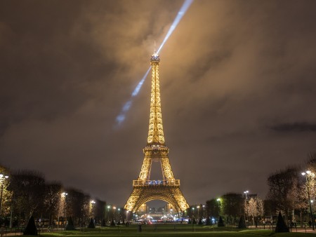 Eiffel Tower illuminated