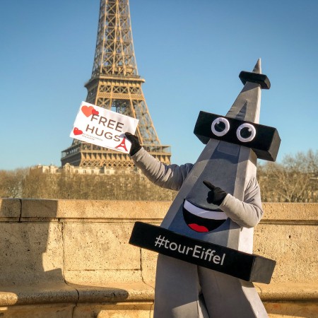Photo of the Eiffel Tower mascot