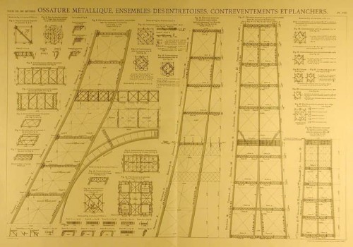 Gustave Eiffel's 1st blueprint