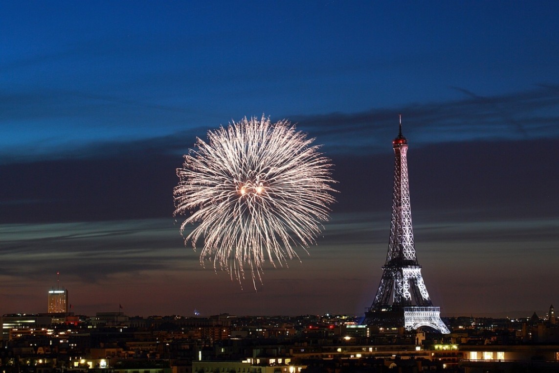 Fireworks display on July 14, 2017