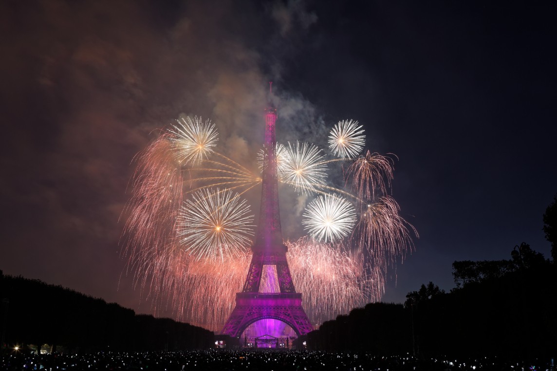 Fireworks display on July 14, 2015