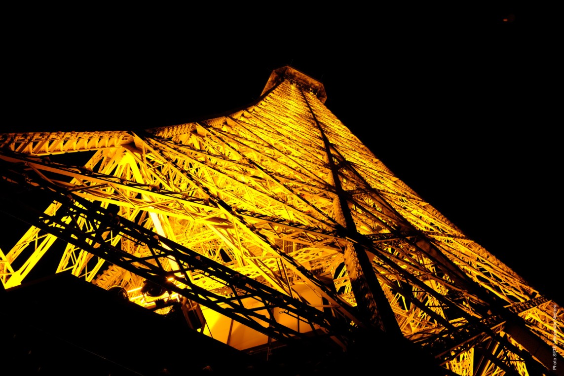The Eiffel Tower at night