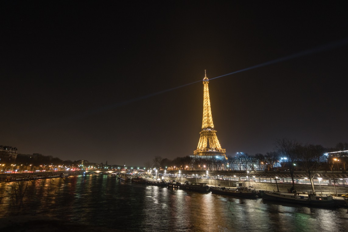The entire Tower at night