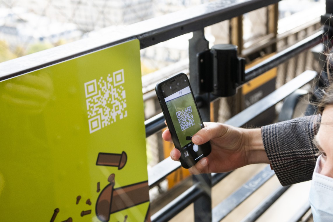 QR code for the children's trail