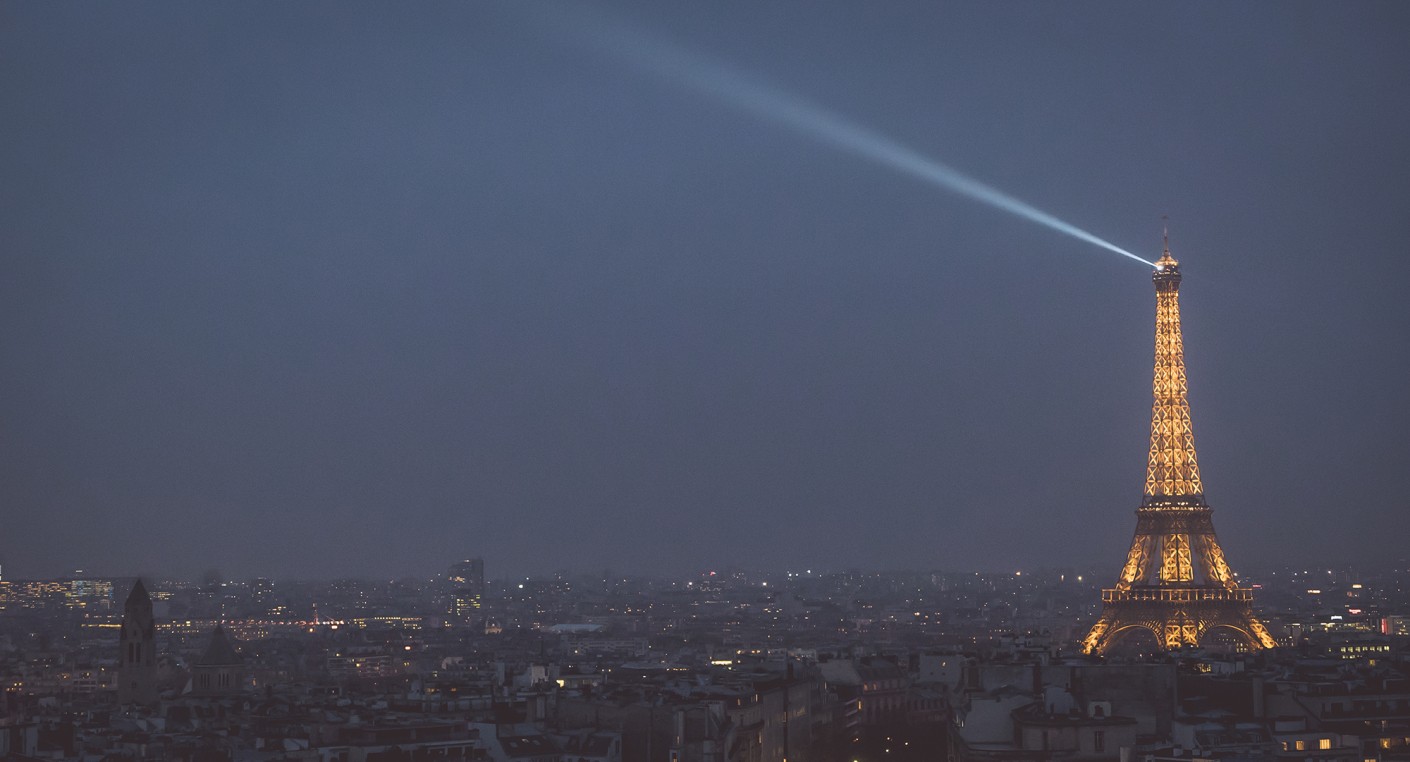 The Eiffel Tower at night