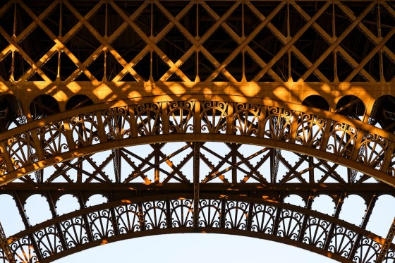 Eiffel Tower metallic lace