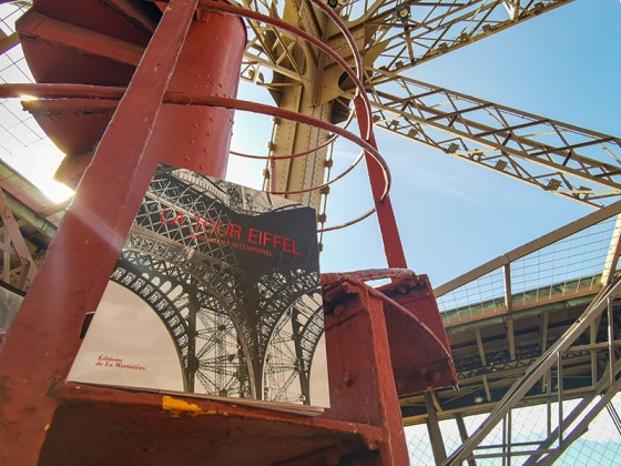 The 130th anniversary book on the historic staircase of the Eiffel Tower