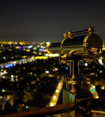 View of Paris at night